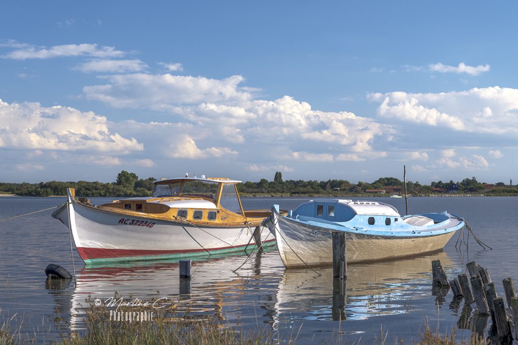 Deux pinasses au port de La Teste-de-Buch, Bassin d'Arcachon