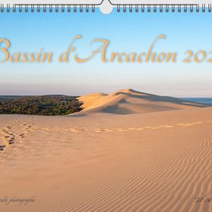 Couverture du calendrier 2027 Bassin d'Arcachon de Martine Caule : la dune du Pilat