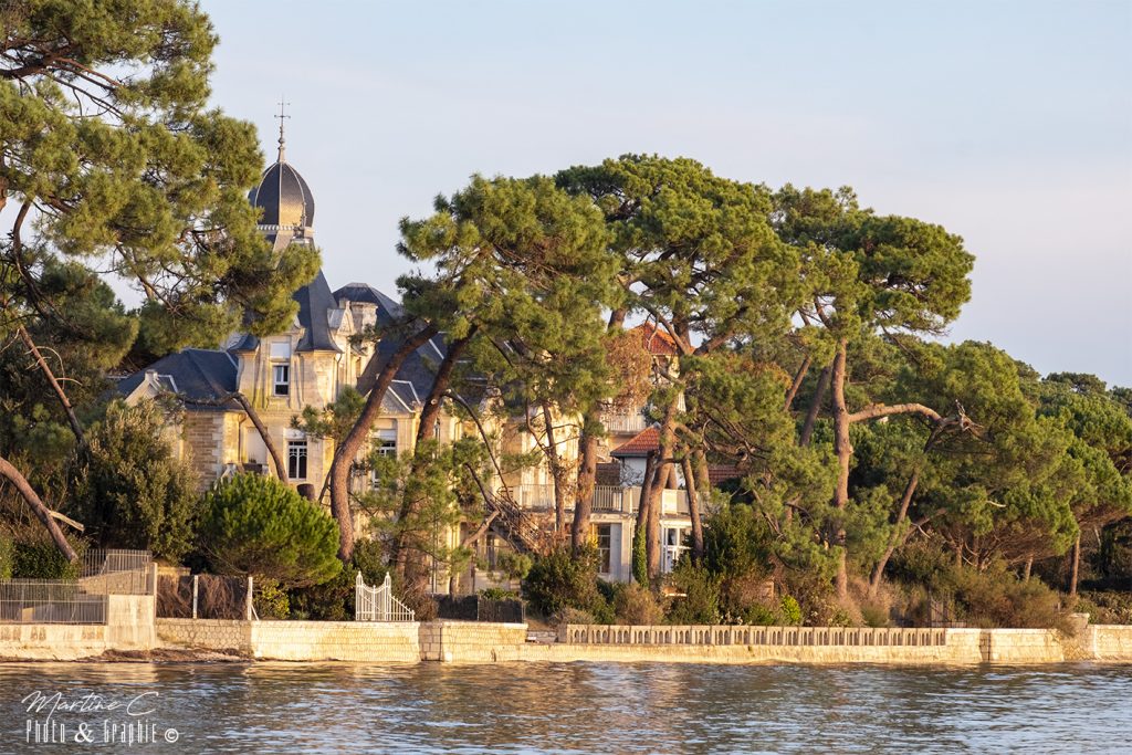 Château Castel-Landou, plage de Taussat, Bassin d'Arcachon