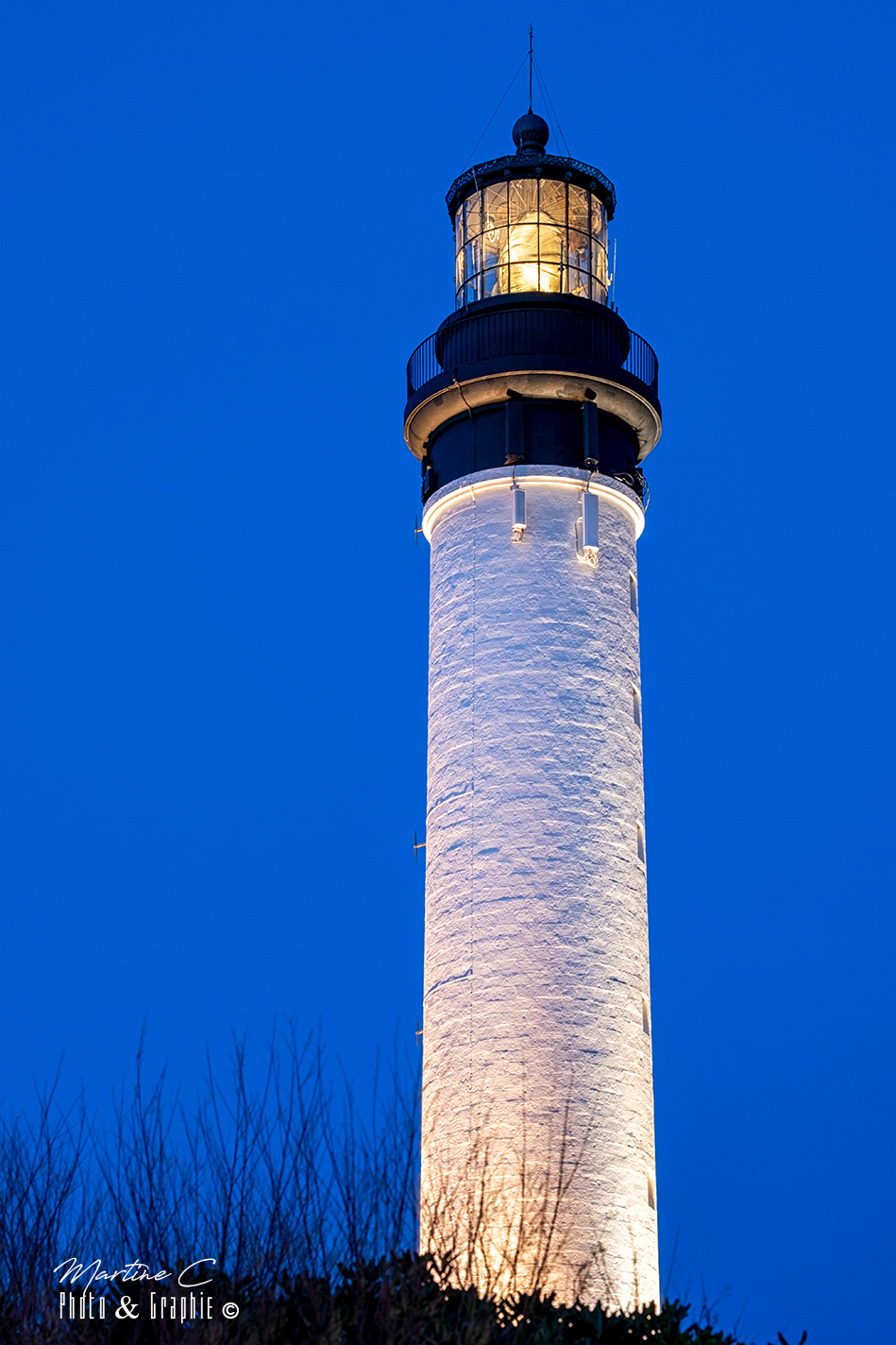 Phare de Biarritz de nuit, Pays Basque