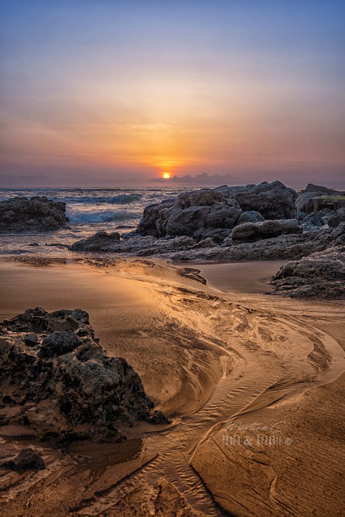 Coucher de soleil à Ilbarritz, Bidart, Pays Basque